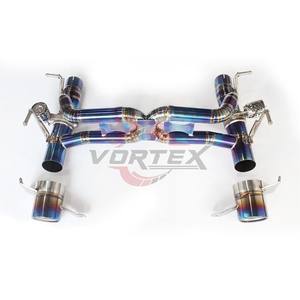 Système d'échappement Catback Vortex Titanium Valvetronic Finition bleu brûlé Épaisseur 1,2 mm Garantie de 24 mois pour Ferrari 488 GTB - Product Image 1
