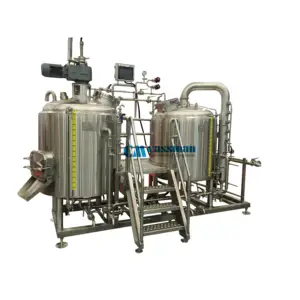 500L Bar Micro Brewing System Beer Equipment Brewery Machine Proyecto llave en mano Revestimiento de cobre rojo