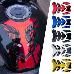 Pour <span class=keywords><strong>Honda</strong></span> Yamaha 3D Fishbone Tankpad autocollants flamme housse de protection décorative pour pétrole gaz moto et voiture accessoires voiture Dec - Product Image 3