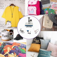 Presse à chaud multifonctionnelle 5 en 1 Taylor, machine d'impression de t-shirts, transfert thermique par sublimation, t-shirt, chapeau, casquette, tasse