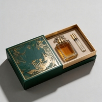 Boîte cadeau à tiroir coulissant personnalisée pour parfums de luxe, présentoir de marque pour la vente au détail avec ruban et insert en mousse