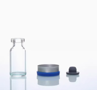 Bouteille en verre transparente à ouverture facile avec bouchon à sertir, conteneur d'emballage pour liquides multi-tailles