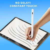 Stylet universel en aluminium pour tablette tactile capacitif, avec pointe remplaçable, attraction magnétique et fonction palm rejection