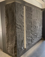 Paneles de Piedra Artificial de Poliuretano, Revestimiento de Pared de Piedra Sintética, Panel de Piedra Falsa para Interiores y Exteriores, Muestra Gratuita