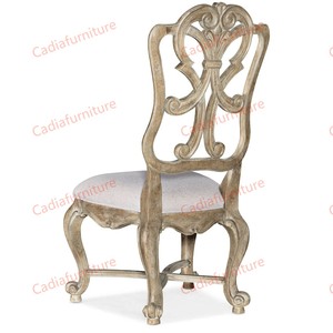 Bộ bàn ăn gỗ nguyên khối kiểu dáng cổ điển Mỹ, gồm 1 bàn hình chữ nhật mặt gỗ và 8 ghế, dành cho 8 người ngồi. - Product Image 3