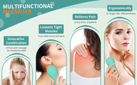 Appareil de massage vibrant et chauffant 3 niveaux pour la peau, la mâchoire, le cou, les épaules et la stimulation de la lactation mammaire