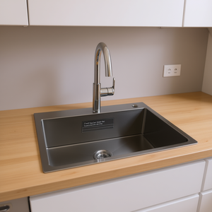 Fregadero de cocina bajo encimera de acero inoxidable de un solo tazón, 27x19 pulgadas, acabado mate, rectangular, solo fregadero - Product Image 2