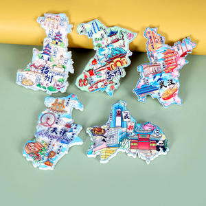 Chine <span class=keywords><strong>voyage</strong></span> ville 3D résine dessin animé réfrigérateur aimants pékin Shanghai point de repère Attractions Style Souvenirs autocollants magnétiques - Product Image 3