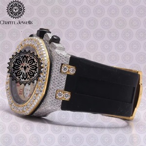 Montre en diamant Moissanite de qualité export avec finition brillante pour bijoux de mode et cadeaux, disponible au prix export - Product Image 4