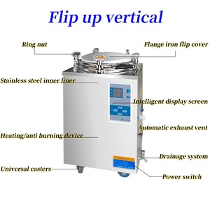 Stérilisateur alimentaire en <span class=keywords><strong>autoclave</strong></span> entièrement automatique 35L-200L Pot de désinfection à la vapeur pour milieu de culture en laboratoire 50L 75L 100L 150L Tailles - Product Image 3