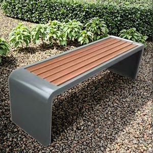 Customizable Modern Style Solid Wood Patio <strong>Bench</strong> Eco-Friendly <strong>Metal</strong> for Parks Hotels Hospitals Villas Schools Supermarkets - Product Image 2
