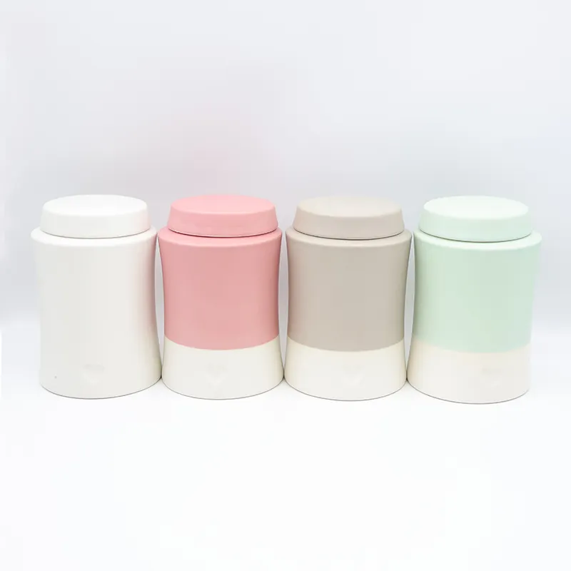 Urna di cremazione in ceramica opaca personalizzata stile minimalista umana per adulti e bambino all'ingrosso ceneri funebri urne