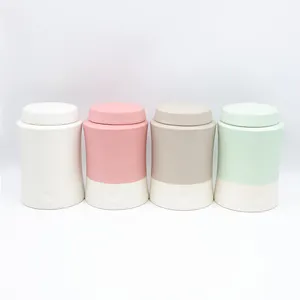 Custom minimalist style human ceramic matte cremation urn for adults and baby wholesale funeral ashes urns