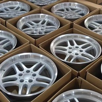 Jantes en alliage 5x120 18 19 pouces, jantes échelonnées à lèvre profonde, argentées, parallèles, pour voitures de course pour passagers BMW M5 M4 M3 F10 E60