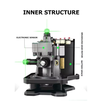 Niveau laser 4D-16 vert à 16 faisceaux 360 degrés pour la construction avec chargeur