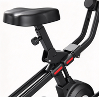 Vélo d'exercice pliable 2-en-1 X-Bike pour l'équitation, vélo d'appartement d'intérieur avec écran LCD