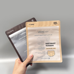 Stampa personalizzata finestra piatta trasparente piccoli accessori con cerniera calzino con chiusura <span class=keywords><strong>a</strong></span> Zip borsa <span class=keywords><strong>a</strong></span> 3 lati con guarnizione Mylar - Product Image 2