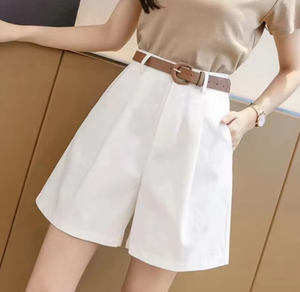 M-2xl Summer New Wide Leg <strong>Shorts</strong> Thin Cotton A-frame <strong>Shorts</strong> Office Ladies Classic Loose Casual Zipper <strong>Shorts</strong> <strong>for</strong> <strong>Women</strong> - Product Image 2