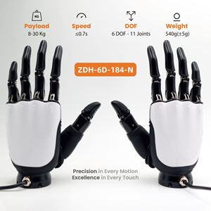 ZBDynamiX ZDH-6D-184-N 540g 軽量ロボット多機能ハンド 0.7秒クイックアクション 5本指 6自由度 30kg可搬重量 - Product Image 2