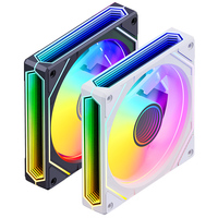 SNOWMAN ARGB Ventilateur de refroidissement Infinity Mirror Design Haut débit d'air Ventilateur de boîtier d'ordinateur Gaming PC 12V CPU Cooler Radiateur PWM Ventilateur
