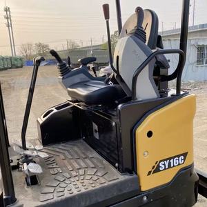 Brand New SANY SY16C Mini Crawler Excavator 1.87 Ton Hydraulic Small Digger Farm Garden Construction <b>Micro</b> Excavator Ready Shipm - Product Image 4