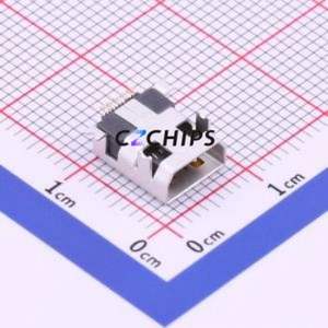 920-462A2021S10110 USB Connector SMD Connector ( Connector Type: Mini-B )( Gender: Female )( Mounting Type: Horizontal Mount ) - Product Image 1