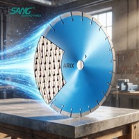 ZENESIS 350mm 14 inci Teknologi Pola Arrey Dilas Laser Segmen Arix Mata Gergaji Beton Berlian