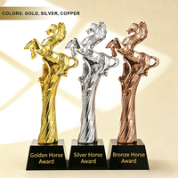 Trofeo de la Serie Animal del Año del Caballo 2026, Disponible en Oro, Plata y Bronce, Personalizable, Adecuado para Diversos Eventos
