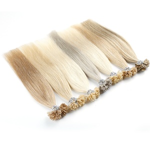 Extensiones de cabello con punta en U KSWIGS, directo de fábrica, 100% cabello humano virgen Remy, cutícula alineada, sin desprendimiento, para salón y distribución al por mayor. - Product Image 1