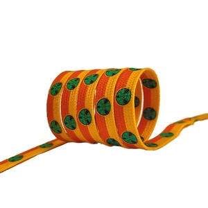 Premium Canvas 8mm Flat <b>Shoelace</b> Personalized Cartoon Alien Printed Fashion Summer Casual Sportshoes Sneaker Shoestring - Product Image 6