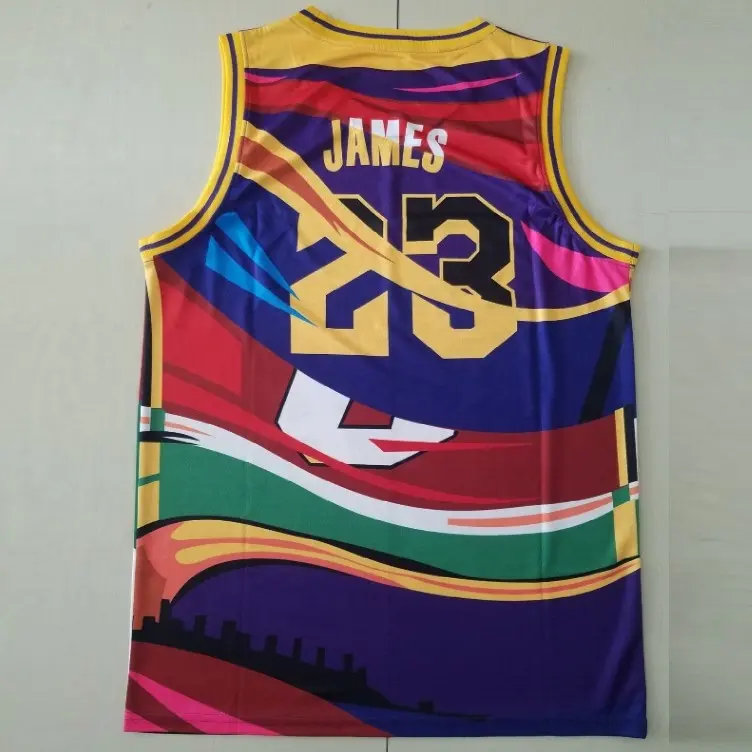 König James 2020 Neue Genäht Basketball Jersey