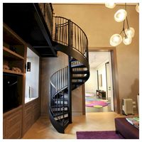 Escalier en colimaçon minimaliste pour espace commercial, fabrication exquise, best-seller Prima
