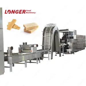 27-mould wafer biscuit baking and cutting line|Wafer sheet baking oven