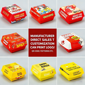 Contenedores Reciclables para Llevar <span class=keywords><strong>Comida</strong></span> con Forro <span class=keywords><strong>de</strong></span> Esponja Personalizables y Laminación Mate - Cajas para Hamburguesas y Sándwiches con Logotipo para Negocios <span class=keywords><strong>de</strong></span> Catering - Product Image 5