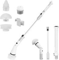 4000mAh 4in 1 Scrubber sostituibile testine scrubber cordless power Scrubber per piastrelle da bagno