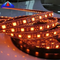 Su geçirmez sarı amber 60leds/m SMD5050 esnek led şerit 14.4 w/metre sıcak beyaz RGB RGBW led aydınlatma şeridi bant