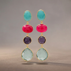 Boucles d'oreilles créoles classiques pour enfants en acier inoxydable avec perle, plaqué argent antique - Product Image 3