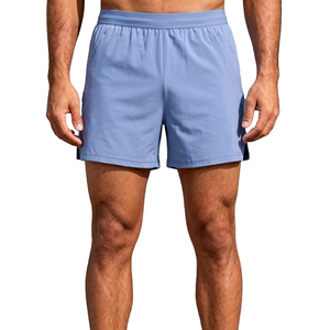 Shorts de sport pour hommes, séchage rapide, poches zippées, taille élastique, cordon de serrage réglable, coupe confortable et douce pour l'entraînement - Product Image 1