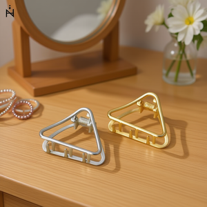 Pince à cheveux triangulaire de 4,5 cm pour femmes et filles, accessoire de coiffure - Product Image 3