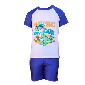 Maillot de bain deux pièces pour garçons, séchage rapide, motif dinosaure de dessin animé, pour la natation et les sports nautiques, taille enfant moyenne et grande - Product Image 4