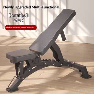 <span class=keywords><strong>Banco</strong></span> de Pesas Ajustable y Plegable, Estación de Press con Mancuernas <span class=keywords><strong>para</strong></span> Entrenamiento de Fuerza y Culturismo en Casa - Product Image 2