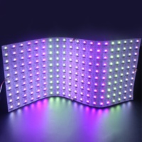 Raymates Feuille LED RGBW Programmable Moderne SPI Control 28W 400 SMD5050 LED 500x250mm Cuivre Rétroéclairé Éclairage Semi-Transparent