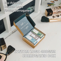 Boîte d'emballage rigide en carton ondulé E Flute 400 g/m² pour produits de soin et shampoings, avec logo personnalisé, en matériaux recyclés, prix usine, vente en gros