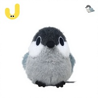 Peluche Mignonne de Grappin, Coussin Doux en Forme d'Oiseau, Oreiller de Sommeil, Animal en Peluche en Coton PP, Cadeau pour Filles, Décoration de Chambre d'Enfant