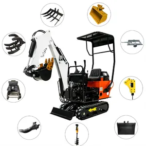 20% OFF CE Trung Quốc 1ton Side Swing thủy lực cao su theo dõi Crawler theo dõi Micro nhỏ Digger nhà máy mini máy xúc