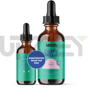 Private Label Support Kids Stool Softener Liquid Constipation Relief Drop for Kids with Senna with Senna Laxative Elderberry