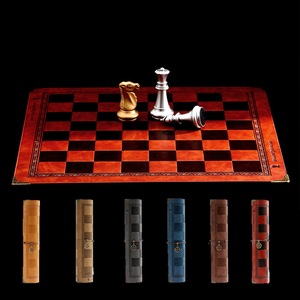 Grand jeu d'échecs d'extérieur, plateau en cuir, jeu de société de luxe haut de gamme, 9 couleurs, cadeau de collection chilien, jeu de backgammon, jeu de go - Product Image 4