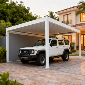 Abri de voiture en alliage d'aluminium industriel, imperméable, facile à assembler, design résistant au vent, panneaux anti-UV, abri de stationnement pour voiture - Product Image 2