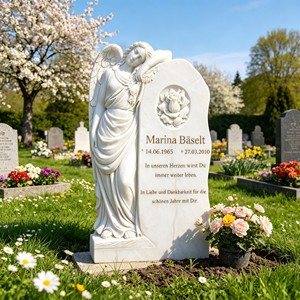 Stèle funéraire en marbre blanc de style européen avec sculpture florale, sculptée à la main, élégante, pour cimetière, <span class=keywords><strong>pierre</strong></span> <span class=keywords><strong>tombale</strong></span> commémorative - Product Image 6