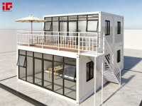 Casa Contenedor Modular Prefabricada de Acero Personalizable de 20 y 40 pies, Vivienda Pequeña Prefabricada con Ventana de Vidrio y Panel Sándwich